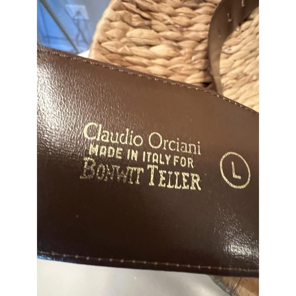 Claudio Orciani Genuine Leather Brown Belt Handmade In Italy For Bonwit Teller
